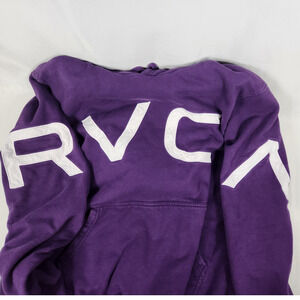 RVCA M Spellout Hoodie Pullover Purple